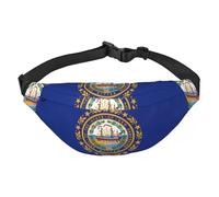 Flag of New Hampshire Travel crossbody waist bag, suitable for sports, running, cycling, traveling, fishing boys large waist bag,