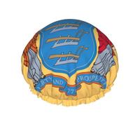 Flag Of New Jersey Print Shower Cap, Lined Shower Cap For Women Reusable, Double Layer Waterproof Bath Cap