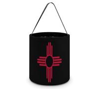 Flag Of New Mexico Halloween Candy Tote Tricking Or Treating Bag Pumpkin Easter Eggs Bucket Best Party Gifts