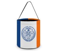 Flag of New York City Halloween Candy Bag Pumpkin Tricking Or Treating Tote Easter Eggs Bucket Best Party Gifts