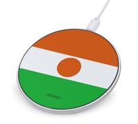 Flag of Niger Cute Wireless Charger 10W Max Fast Light Fast Phone Charging Pad with USB Cable
