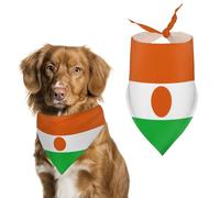 Flag of Niger Funny Dog Bandanas Cute Triangle Cat Pet Scarf Bib for Holiday Party Gift