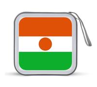 Flag of Niger Trendy CD Case Hard Plastic Portable DVD Storage Binder Wallet for Car Home Office