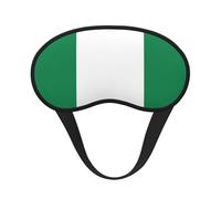 Flag of Nigeria Blocking Light Mask Sleep Aid, Comfortable Blackout Sleep Mask for Travel Yoga, Soft Eye Cover