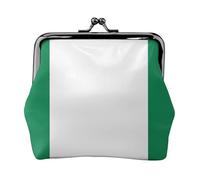 Flag Of Nigeria Coin Purses, Change Purse Wallets, For Festivals And Special Occasions, Black, One Size, Art Deco