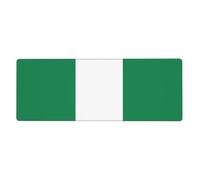 Flag of Nigeria Keyboard and Mouse Pad, Extra Large Desk Cover, Spill Resistance Mat for Smooth Tracking