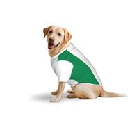 Flag of Nigeria Print Breathable Dog Tshirt for Medium Large Breed | Breathable Large Dog Vest Sleeveless Clothes, Soft Apparel For Medium & Large Breed Dogs, Daily Walking Pet Outfit Shirts
