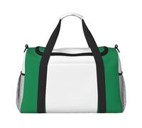 Flag of Nigeria Print Duffel Bag for Travel Weekender Overnight Carry On Bag Women Men Gym Luggage Bag Carry on