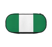 Flag of Nigeria Print Functionality Storage Pencil Bag School Students Boys Girls Everyday Use Practical