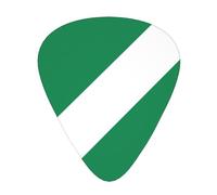 Flag of Nigeria print Guitar Picks 12 Pack Assorted Thickness for Guitar,ukulele,0.46/0.71/0.96mm