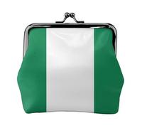 Flag of Nigeria Print Practicality Coin Purse Cute Mini Coin Pouch for Women (4.52 x 4.13in) Exquisite, Black, One Size