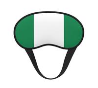 Flag of Nigeria Print Sleep Mask for Side Sleepers Cup-Shaped Blackout Eye Mask Shades Cover for Men and Women