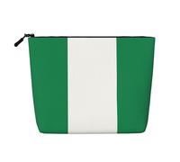Flag of Nigeria Print Toiletry Bag Cosmetic Bag Large Capacity Travel Makeup Bag for Women for Daily Use Travel