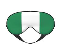 Flag of Nigeria Reversible Eye Mask Double Sided Blackout Mask Adjustable Soft Sleep Travel Nap Cover