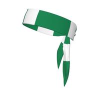 Flag of Nigeria Sweat Absorbent Bandana Headband - Stay Dry & Comfortable During Outdoor Sports - Perfect for Men and Women