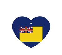 Flag Of Niue Car Air Fresheners Cards - 6 Pieces,Cardstock Scented Decor For Cars,Bedrooms, Closets