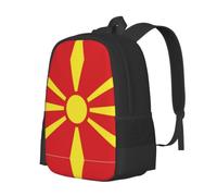 Flag of North Macedonia Lightweight Casual Rucksack-Large Capacity Daypack