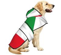 Flag Of North Rhine-Westphalia Waterproof Dog Raincoat And Rain Jacket For Small Medium Large Dogs With Reflective Stripes And Adjustable Belly Strap
