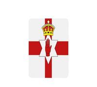 Flag of Northern Ireland 4 Pcs Car Air Freshener Cards, Hanging Disposable Card Fresheners for Vehicles, Lavender Scented