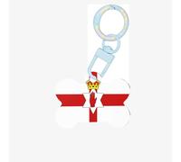 Flag of Northern Ireland Dog Tags for Pets,Bone-Shaped Acrylic Pet ID Tags,Perfect for Small to Large Dogs and Cats,Cute & Functional