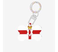 Flag of Northern Ireland Dog Tags for Pets,Bone-Shaped Acrylic Pet ID Tags,Perfect for Small to Large Dogs and Cats,Cute & Functional