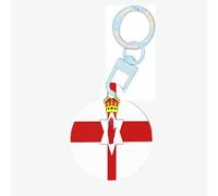 Flag of Northern Ireland Dog Tags for Pets,Round Acrylic Pet ID Tags,Perfect for Small to Large Dogs and Cats,Cute & Functional