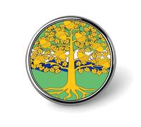 Flag of Nottinghamshire County Council Round Brooch Pins Badge Printed Button Tie Lapel Backpack Pin Decoration for Women Men