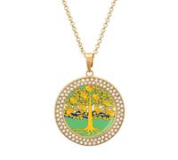 Flag of Nottinghamshire County Council Round Pendant Necklaces for Women Alloy Rhinestone Jewelry Custom Picture Necklace