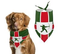 Flag Of Nottinghamshire County Dog Bandanas,Adjustable Neck Pet Scarf for Small to Large Pets,Stylish And Comfortable Accessories for Dogs & Cats