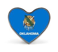 Flag of Oklahoma Round Brooch Pin Lapel Pins Tie Suit Dress Accessories Wedding Birthday for Men Women