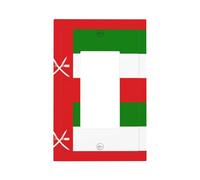 Flag of Oman Printed Decorative Switch Covers-Durable Single and Double Socket Plates for Light SwitchesStyle U