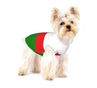 Flag of Oman Small Cotton Dog Vest M - Breathable, Comfortable, Stylish Apparel for Pets