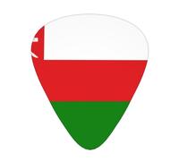 Flag of Oman Stylish and durable guitar picks, three types of thin, medium and heavy guitar picks (12 pieces), suitable for guitar, bass, electric guitar, ukulele,
