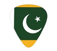 Flag of Pakistan print Celluloid Guitar Plectrums for Acoustic Guitar Bass,Guitar Picks with Organizer Box