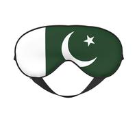 Flag of Pakistan Print Functionality Cozy Eye Mask Adjustable Strap Nap Night Travel Camping Yoga Relax