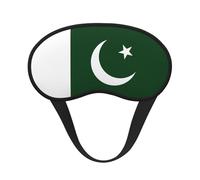 Flag of Pakistan Print Unisex Blackout Sleep Mask Comfortable Eye Mask for Travel Meditation Sleep Travel