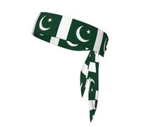 Flag of Pakistan Sports Headband,is suitable wear during sports,offering a luxurious feel and can be worn reversed.