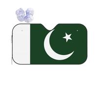 Flag of Pakistan Sun Shade - Folding Car Front Window Sunshade for Cars SUV Trucks,Max UV Blocking and Keep The Vehicle Cool