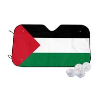 Flag of Palestine Print Foldable Car Windshield Sun Shade 140x76cm