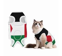Flag of Palestine Recovery Suit for Dogs Cats After Surgery,Pet Recovery Shirt, Dog Onesies Pet Surgery Recovery Suit