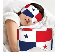 Flag of Panama Print Sleep Mask,Coverage Eye Mask,Soft Breathable Blindfold for Travel Nap Work