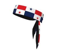 Flag of Panama Sports Head Tie. Comfortable, Breathable, Fashionable, Unisex, Suitable for Running, Yoga, Fitness and Other Sports.