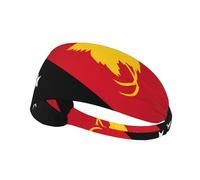 Flag of Papua New Guinea Elastic Exercise Headband Light Comfort Absorb Sweat Breathable for Outdoor Sports Wearing
