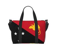 Flag of Papua New Guinea Hand-held messenger travel bag, suitable for work, travel, fitness, tourism, women's casual handbag with zipper,