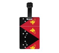 Flag of Papua New Guinea Luggage tag Hanger Protects Privacy and is a Must-Have for Travel and is Durable