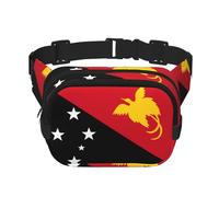Flag of Papua New Guinea Pattern trendy fashionable waist bag, unisex travel sports messenger bag