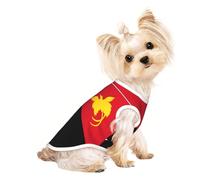 Flag of Papua New Guinea Pet Breathable Sleeveless T-shirt S for Small Dogs and Cats Soft, Lightweight, Stylish