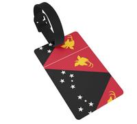 Flag of Papua New Guinea Travel Airplane Luggage Tags, Privacy Protection Luggage Accessories, Women's and Kids Travel Backpack Luggage Tags,