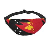 Flag of Papua New Guinea Travel crossbody waist bag, suitable for sports, running, cycling, traveling, fishing boys large waist bag,