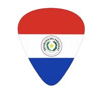 Flag of Paraguay Patterned guitar picks - (thin/medium/thick) free to choose, suitable for all kinds of string instruments,